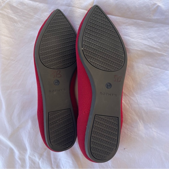 Rothy’s Red Pointed Toe Flats - Picture 3 of 6